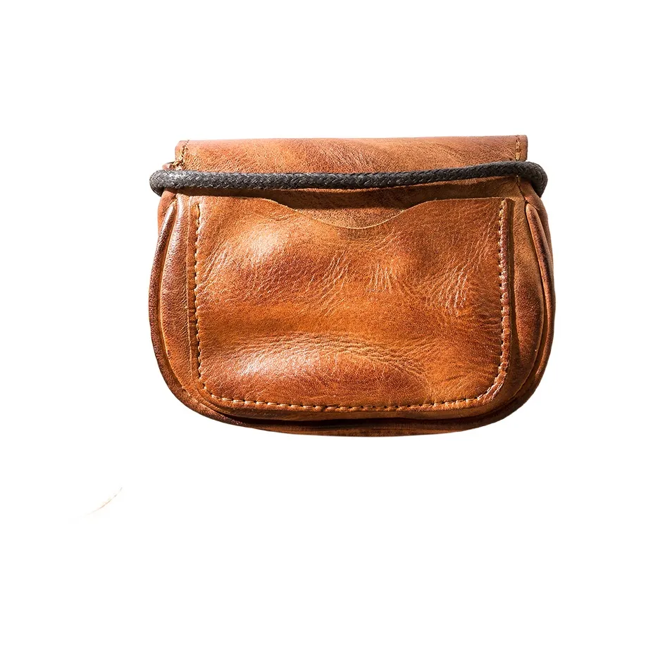 Back Step Первый слой Растительное дубление Коровья кожа Монета Кошелек Маленький Унисекс Коричневый Кофейный Желтый Черный