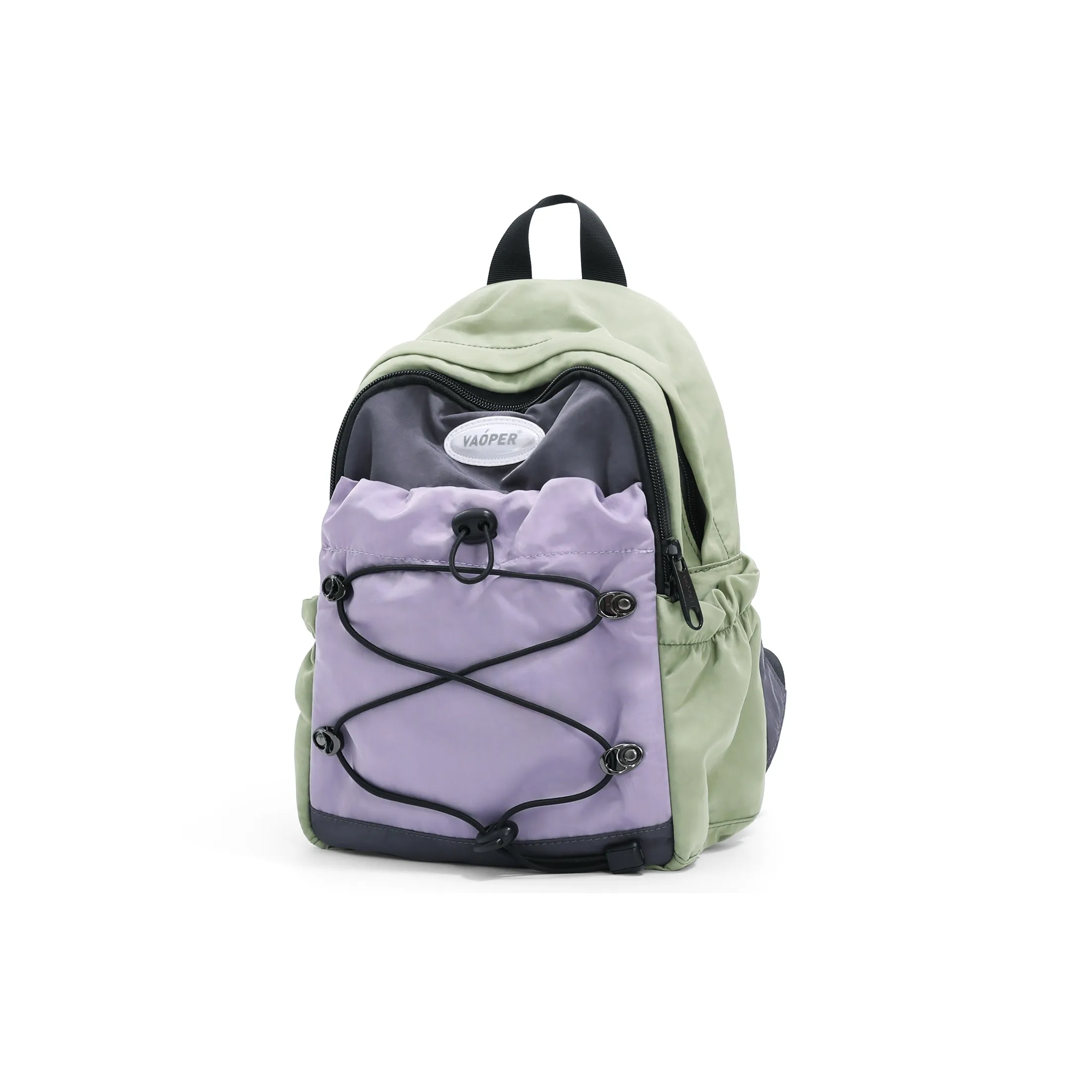 VAOPER Nylon Backpack Small Backpack Backpack Small Size Women's Dark Khaki/Black/Green Purple/Pink Gray