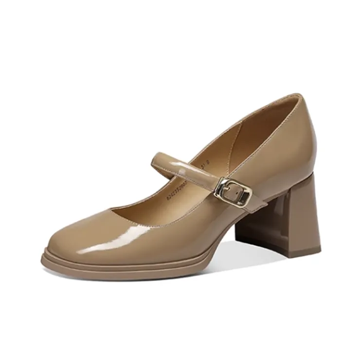 JESSICA SOPHIA Туфли Мэри Джейн с грубым каблуком 6 см женские