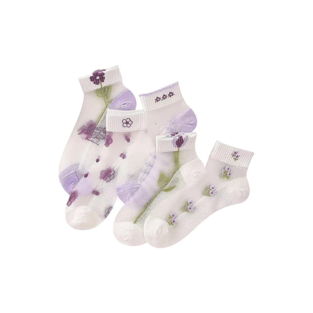 Pretty Lady Ankle Socks Women's 5 Pack