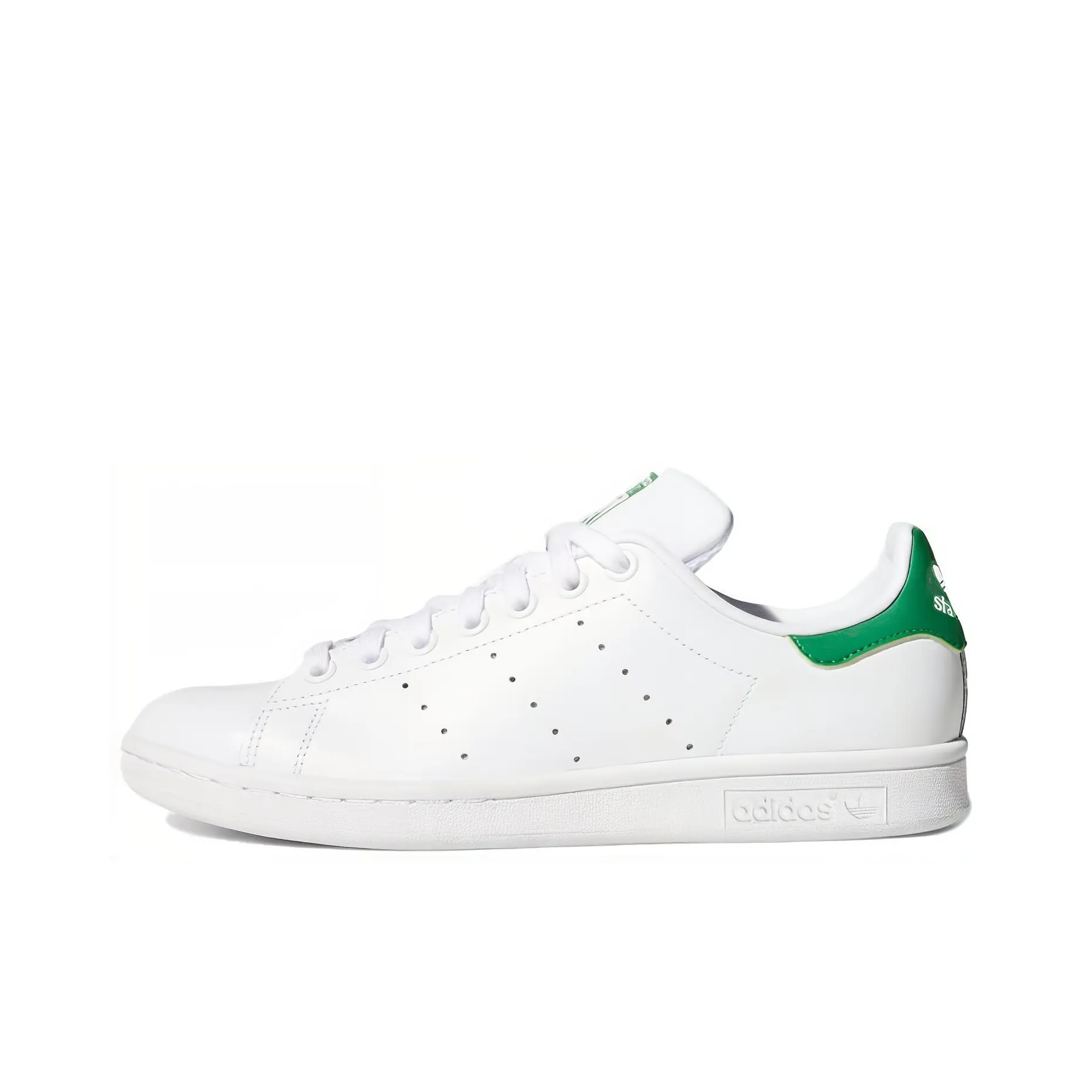 Adidas Originals Stan Smith Нижняя юбка Устойчивая к истиранию Низкий Топ Скейтборд Кроссовки Женские Белые Изумрудно-Зеленые