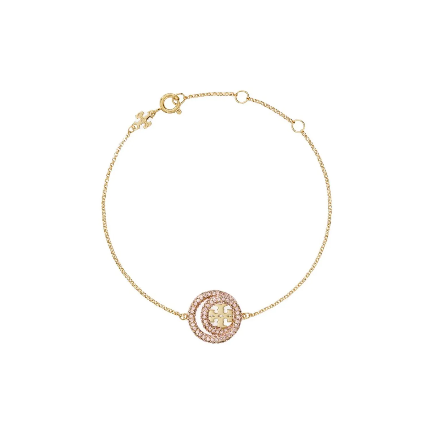 Tory Burch Латунь Стекло Браслеты Женские Золото