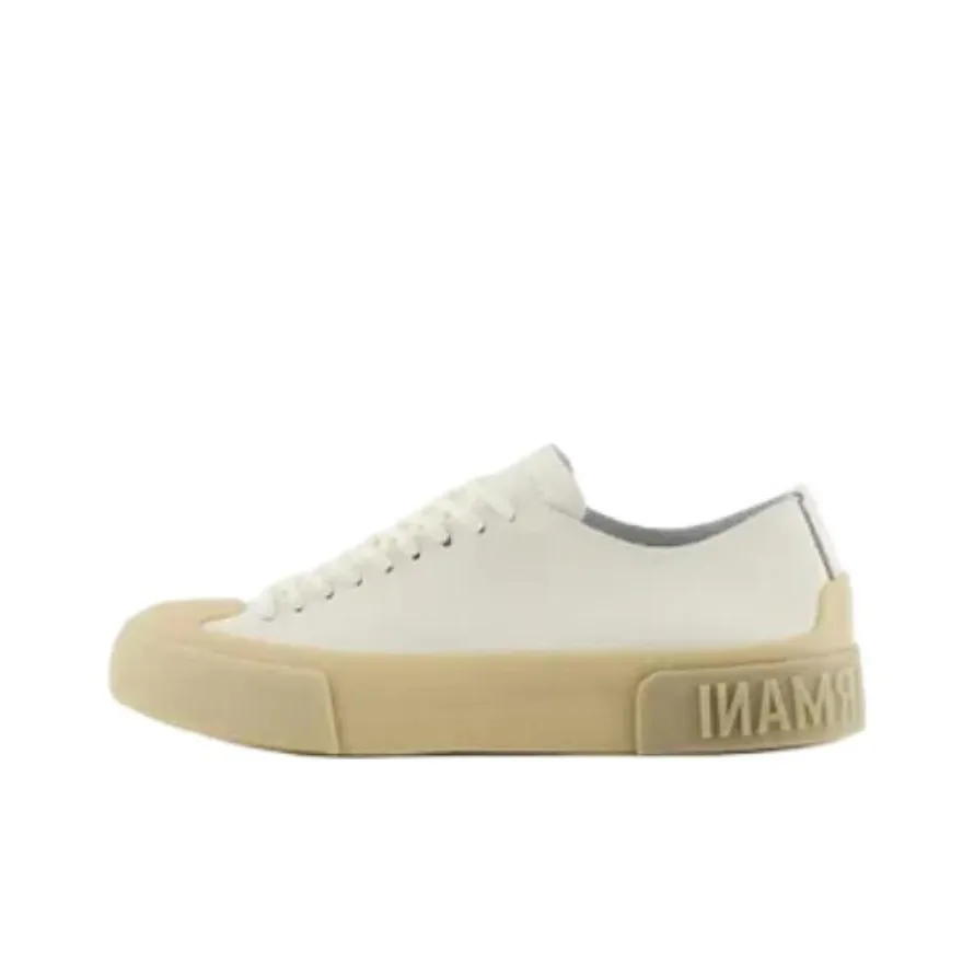 EMPORIO ARMANI Низкие кроссовки для скейтбординга Мужские Белые