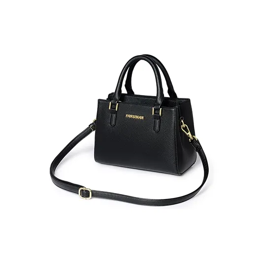 Versman PU Handbag Shoulder Bag Medium Size Women's Classic Black