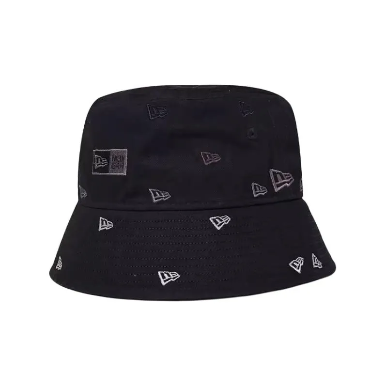New Era Cotton Bucket Hats Unisex Black