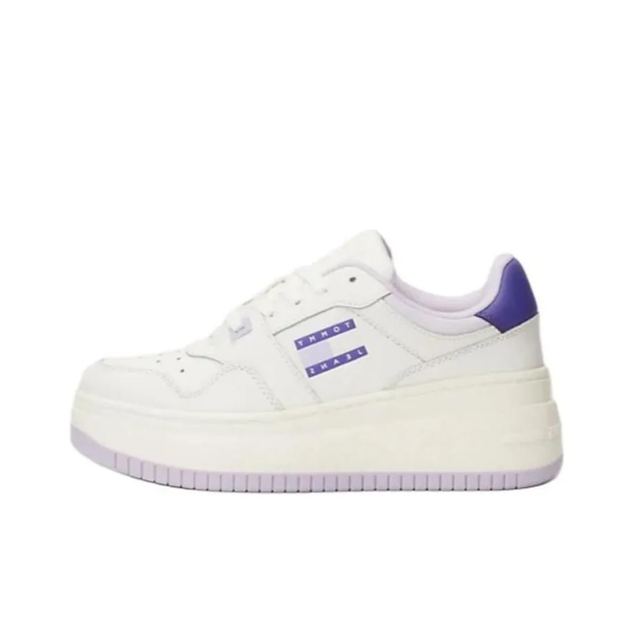 Tommy Hilfiger Low Top Skateboard Shoes Women's White Purple