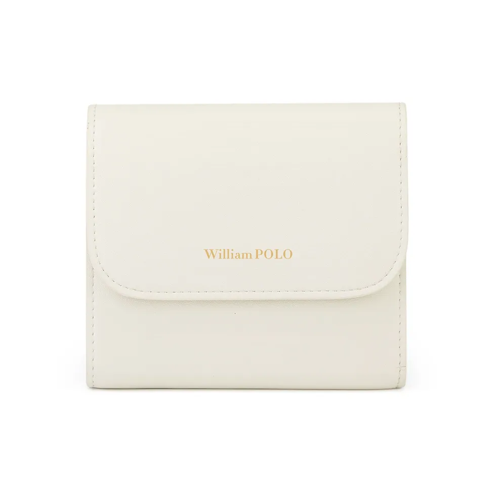 WilliamPOLO Коровья кожа Монетница Укороченная Монетница Стандартная Женская Белая Черная Красная Розовая