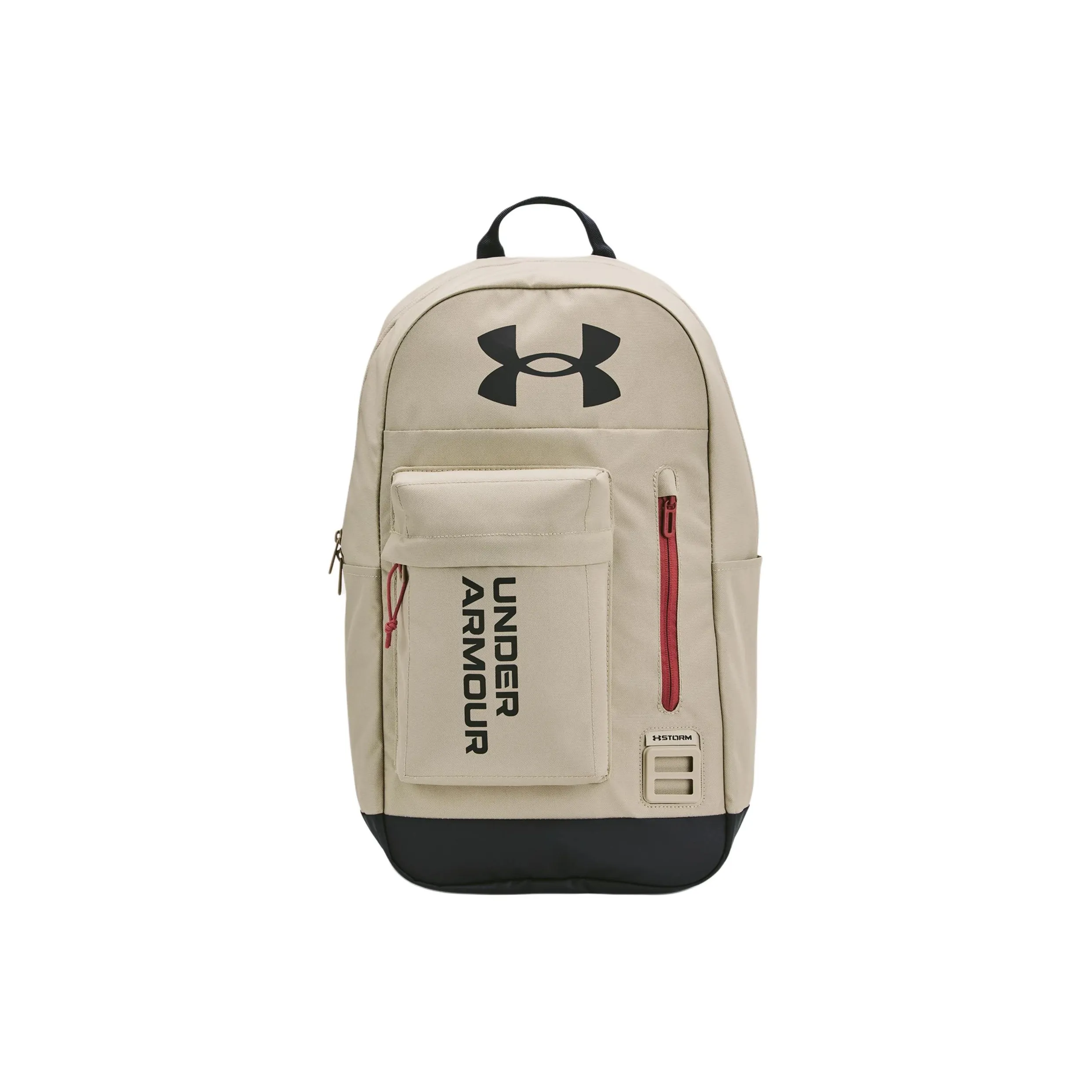 Under Armour Polyester Backpack Regular Unisex Gray Beige