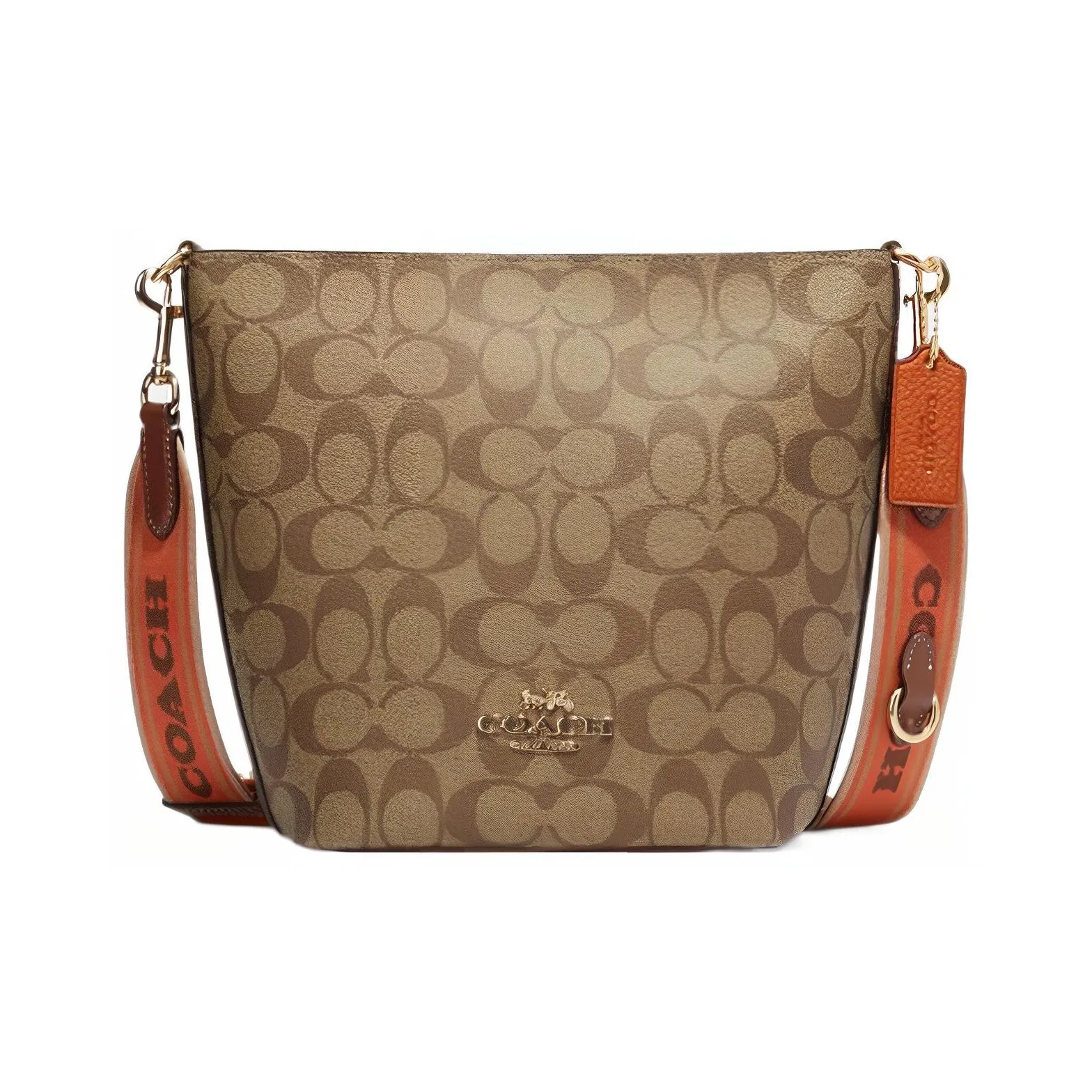 COACH Logan ПВХ Дорожная Сумка Сумка через плечо Средняя Женская Хаки