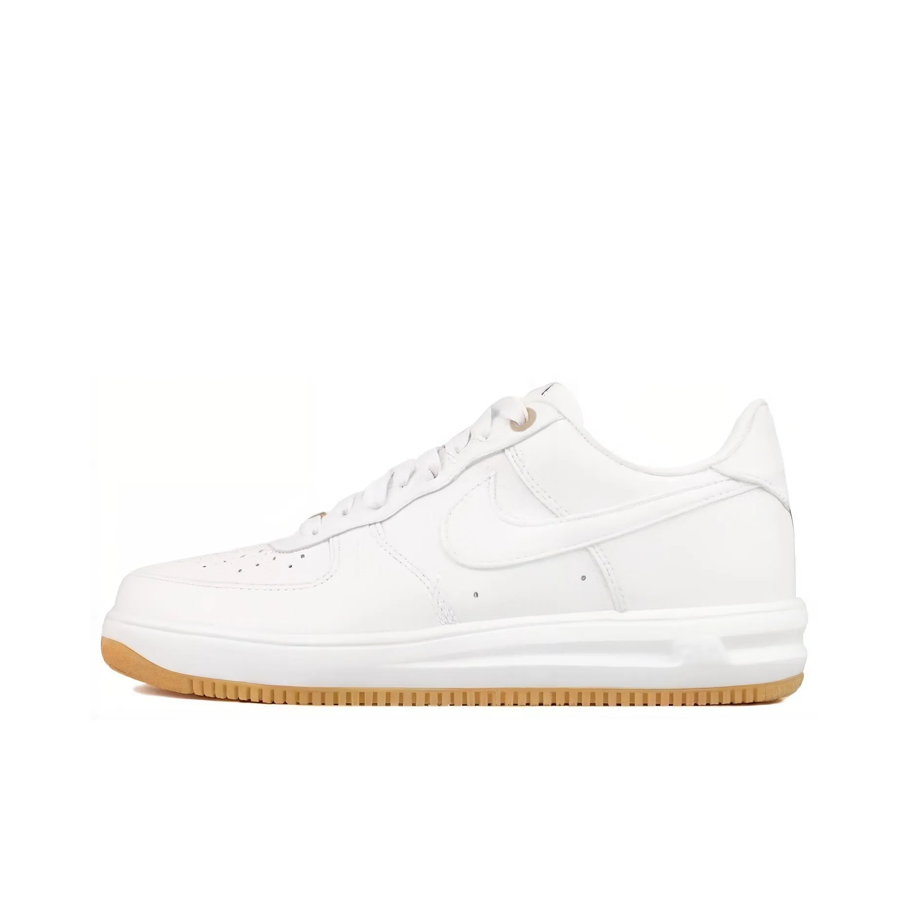 Nike Lunar Force 1 Low Амортизация Износостойкий Низкий Топ Скейтборд Кроссовки Унисекс Белый