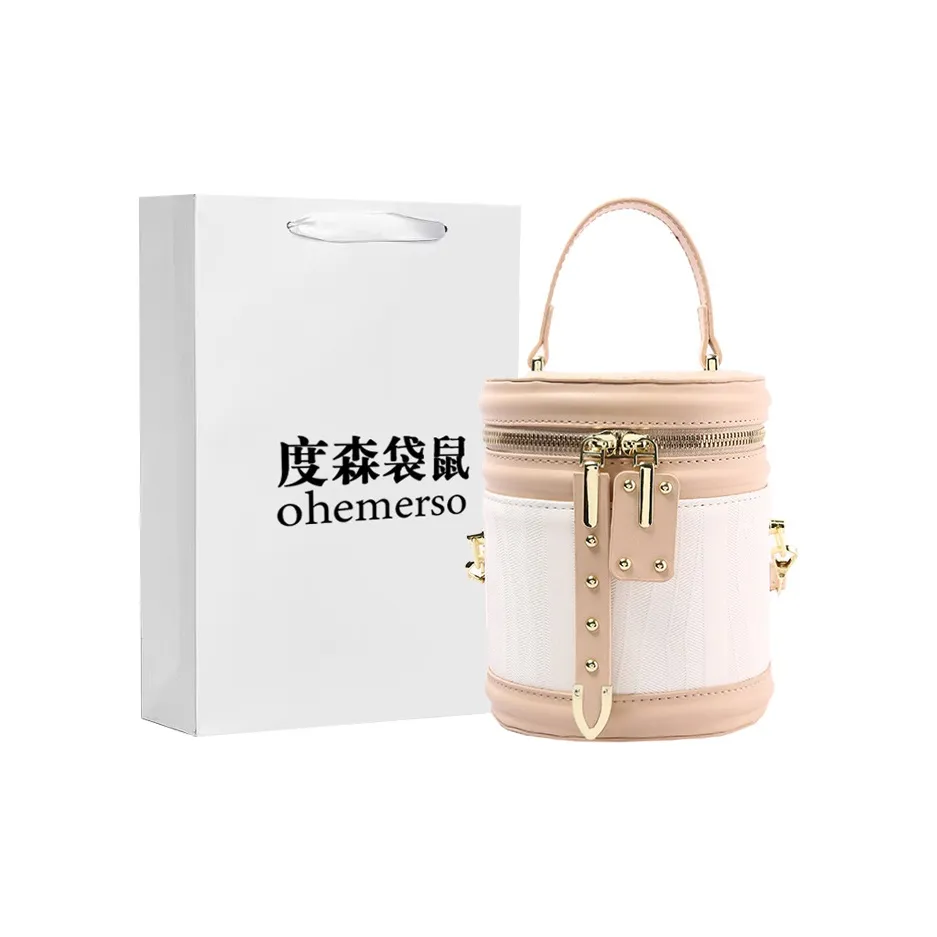 Dusen Kangaroo ПУ (полиуретан) Premium Texture Цилиндр Женская сумка New Arrival Fashion Crossbody Bucket Multicolor Women's