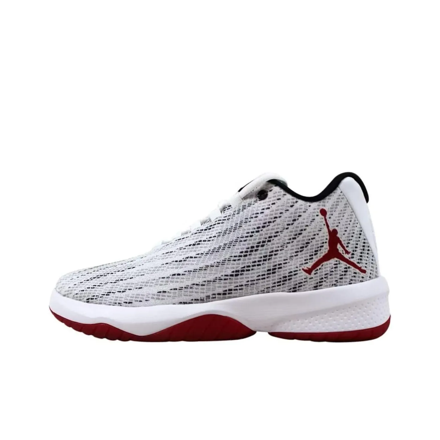 Jordan B. FLY Амортизация Износостойкий MID Баскетбольные кроссовки Мужские Белые