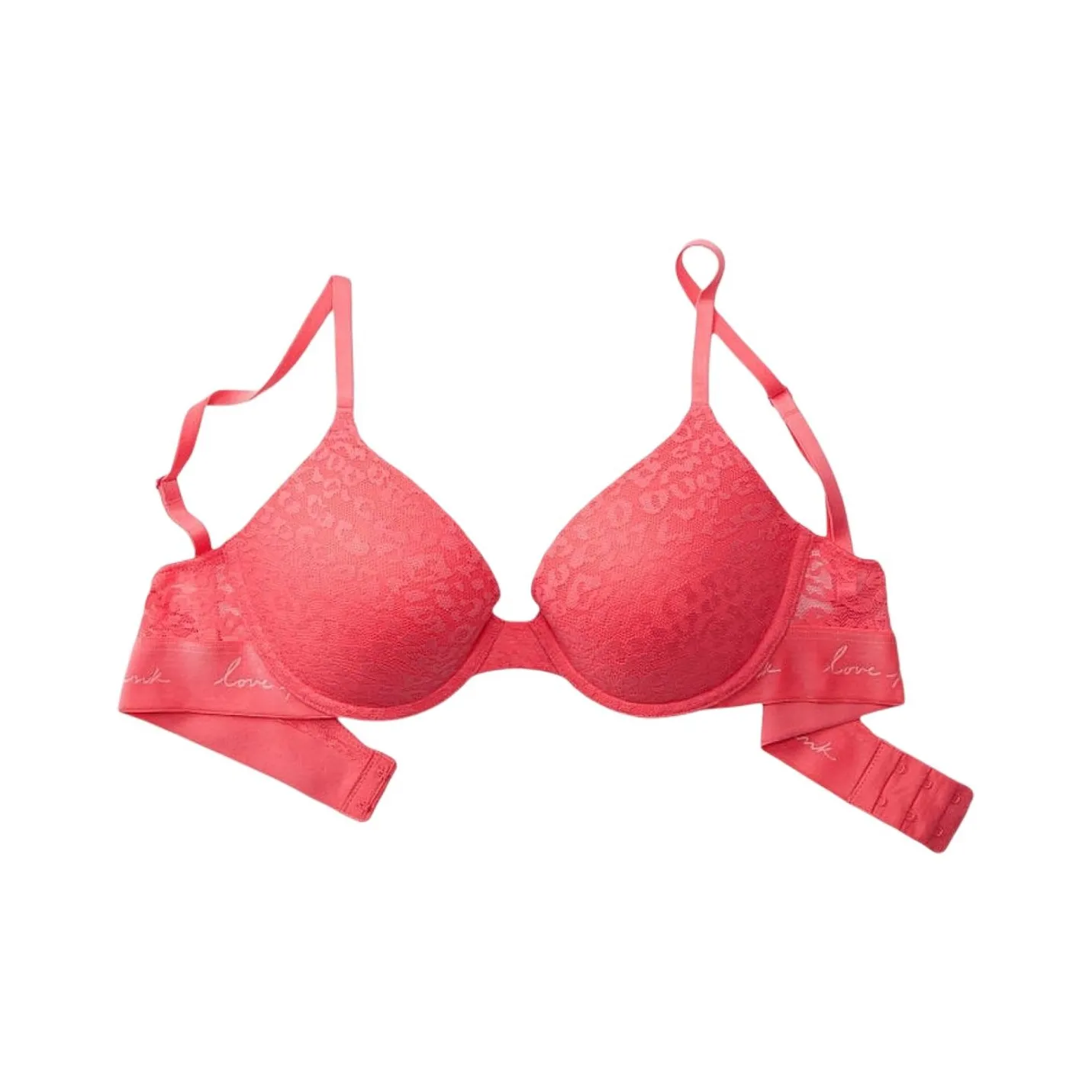 Victoria's Secret PINK 4831 Gathering Style WEAR EVERYWHERE PUSH UP BRA Women's Pink