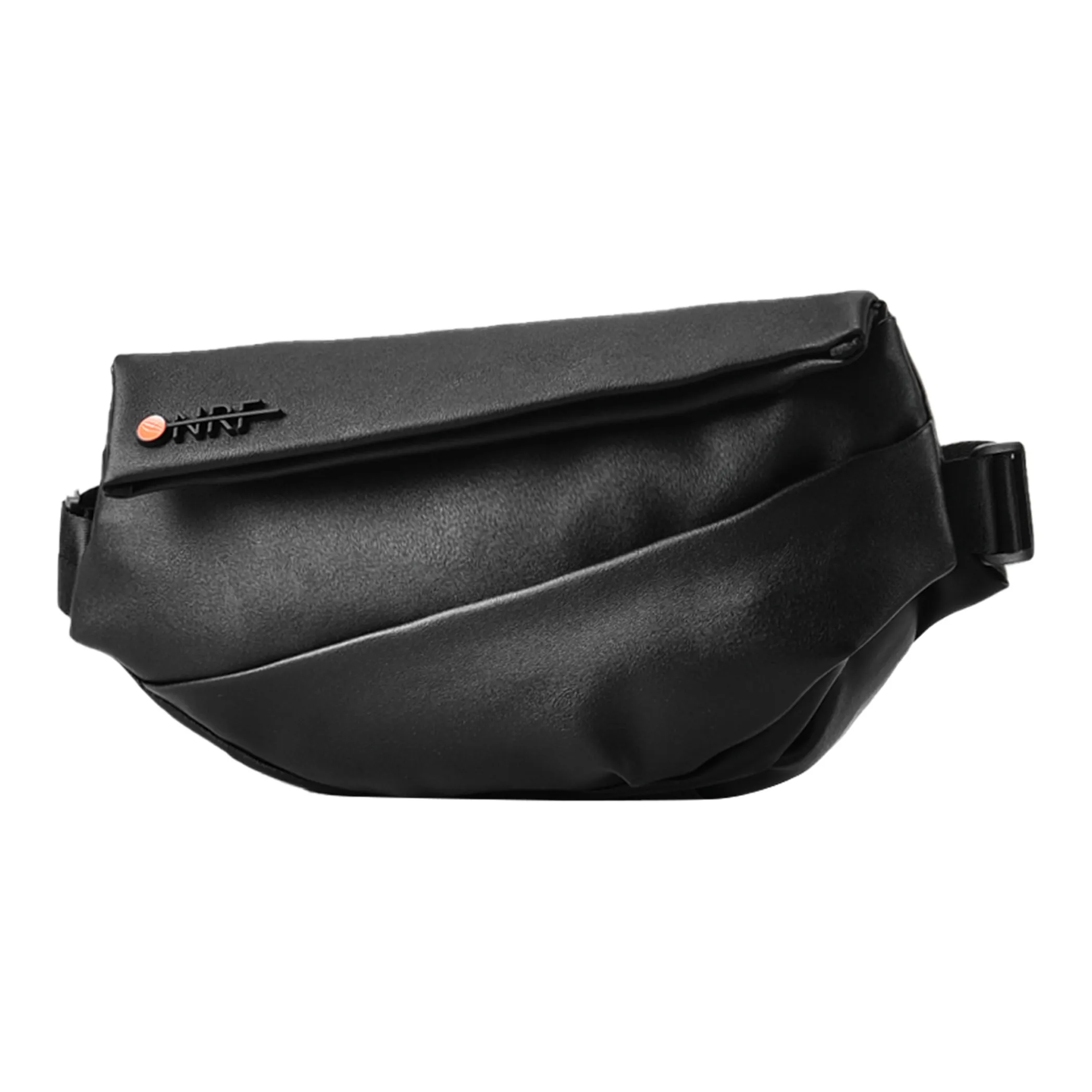 ONRF PVC Crossbody Bag, Fanny Pack, Chest Bag, Shoulder Bag Tubas Unisex Cool Black