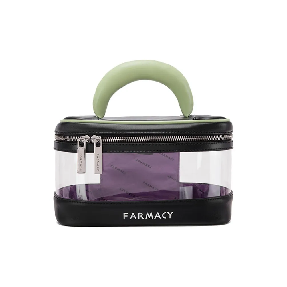 FARMACY Микрофибра Косметичка Стандартная Женская Черная Зеленая Белая Серая