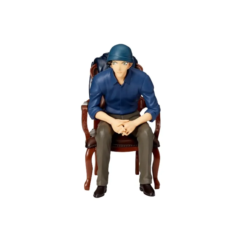 SEGA Detective Conan Characters Shuichi Akai Chair Elegant Seat High Person Reissued Version Bonus Gifts 14cm