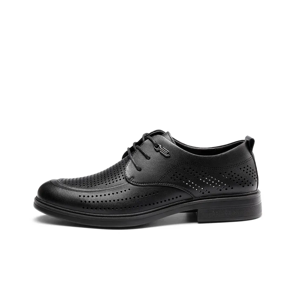 Strongman 3515 Men's Summer Shoes Business Casual Clogs Leather Shoes With Soft Sole