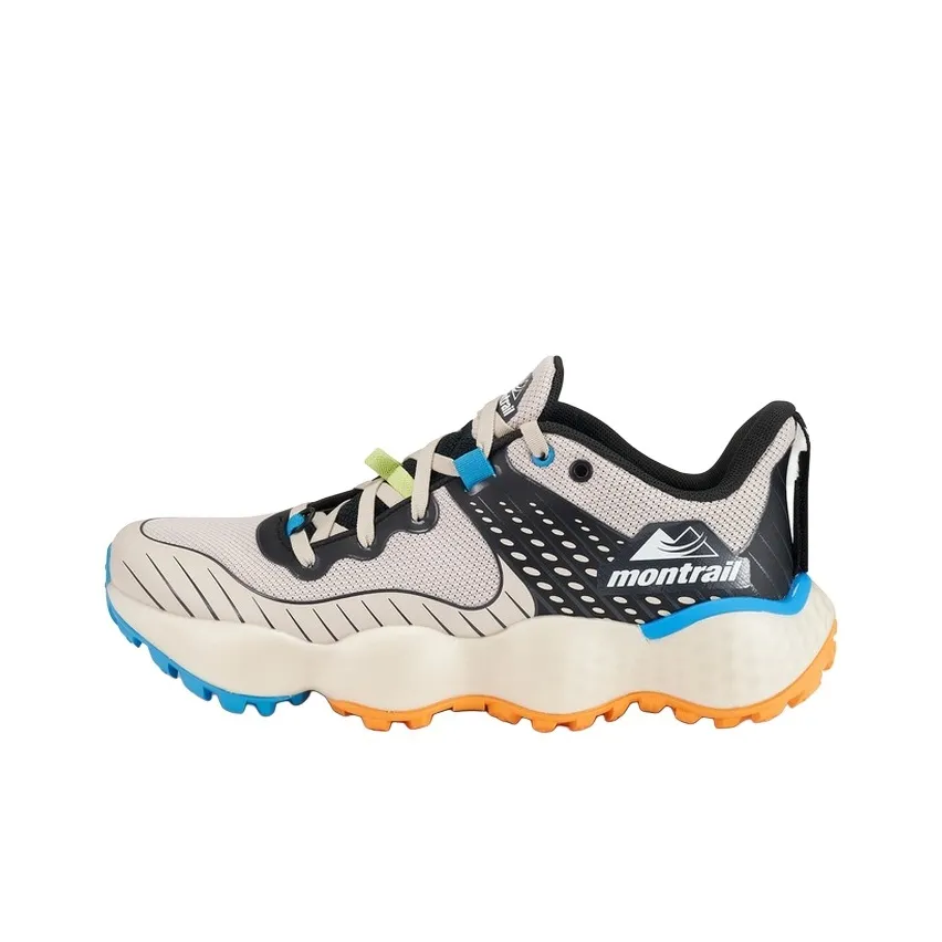 Columbia Montrail Anti Slip Wear Resistant Low Top Running Shoes Men's White Black