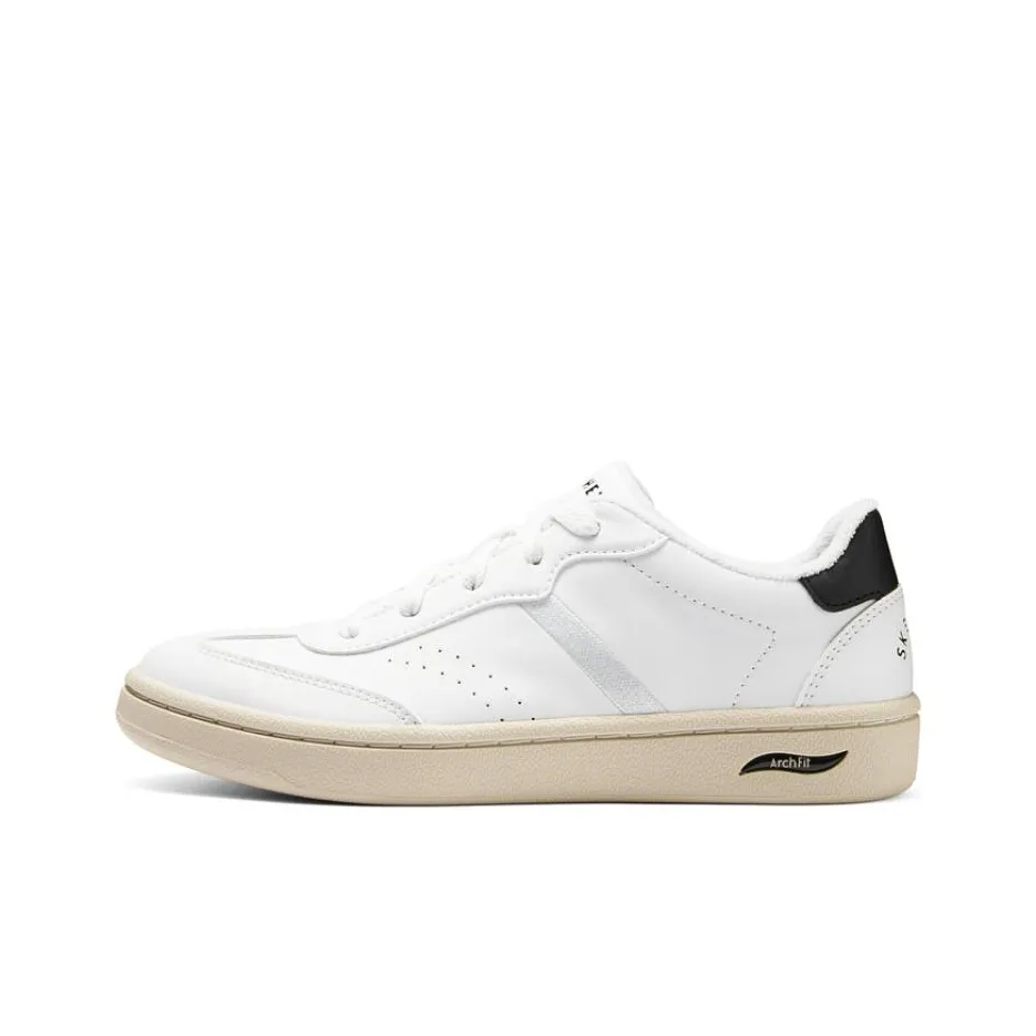Skechers Modern Comfort Low Top Skateboard Shoes Women's White Black