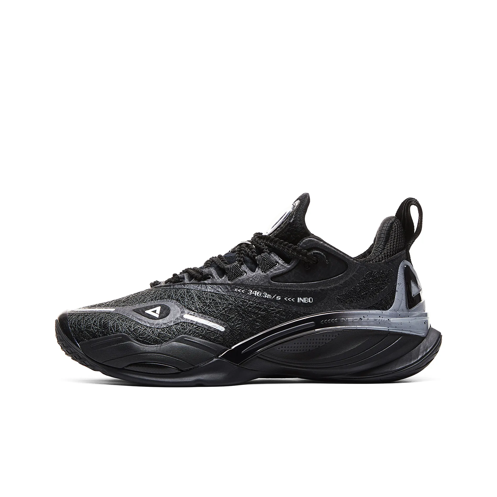 PEAK Basketball Shoes Women's Low Top All Black