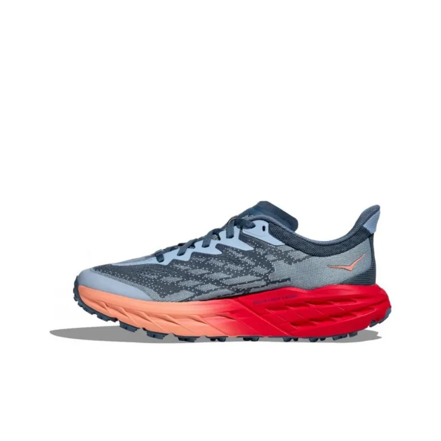 HOKA ONE ONE Speedgoat 5 Running Shoes Women's Low Top Red/Blue