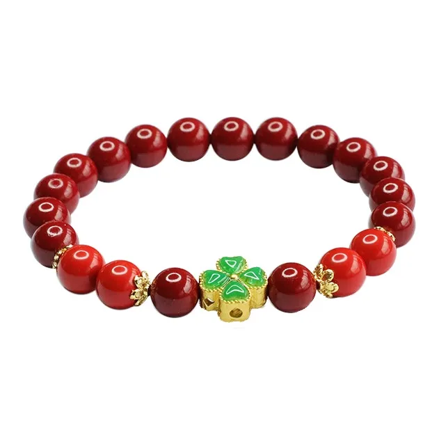The Years Are Quiet Reconstructed Cinnabar Jade Bracelets Women's