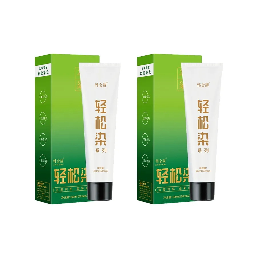 Han Jinliang Натуральный Растительный Экстракт Пигменты для Волос и Отбеливатели 100 мл * 2 Коробки