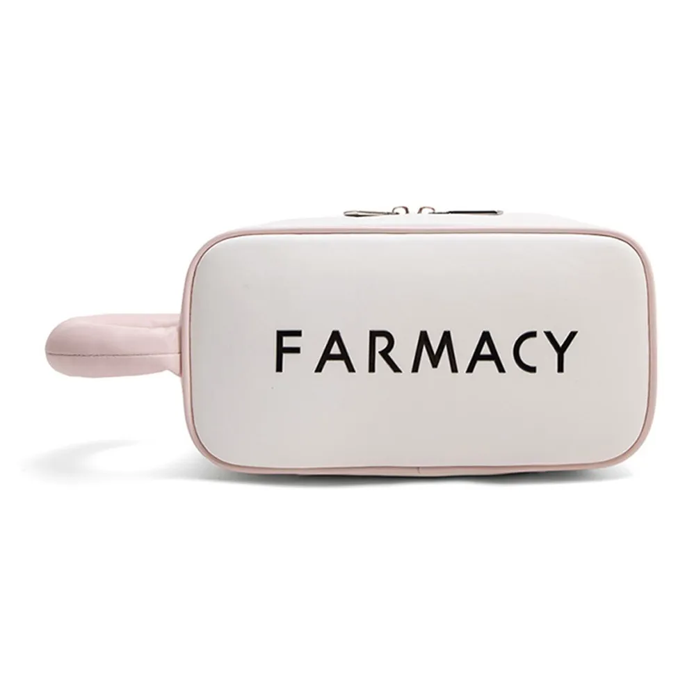 FARMACY Микрофибра Синтетическая Кожа Косметичка Обычная Унисекс Черный Зеленый Белый Серый