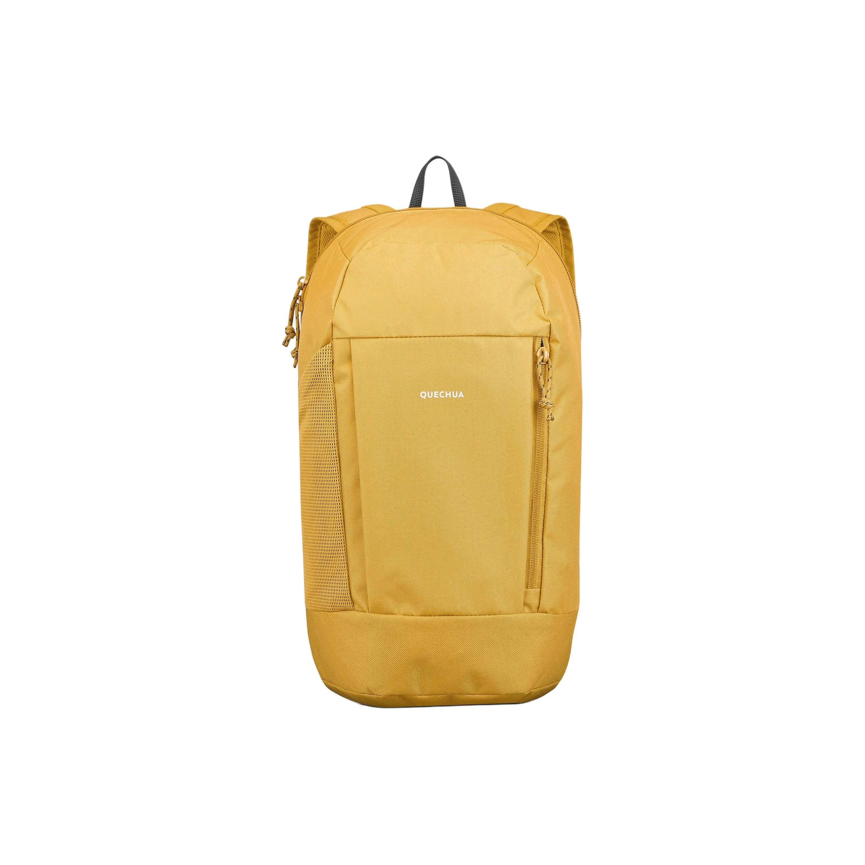 DECATHLON 10L Mountaineering Bag Backpack Outdoor Bag Polyester Brown Yellow Unisex