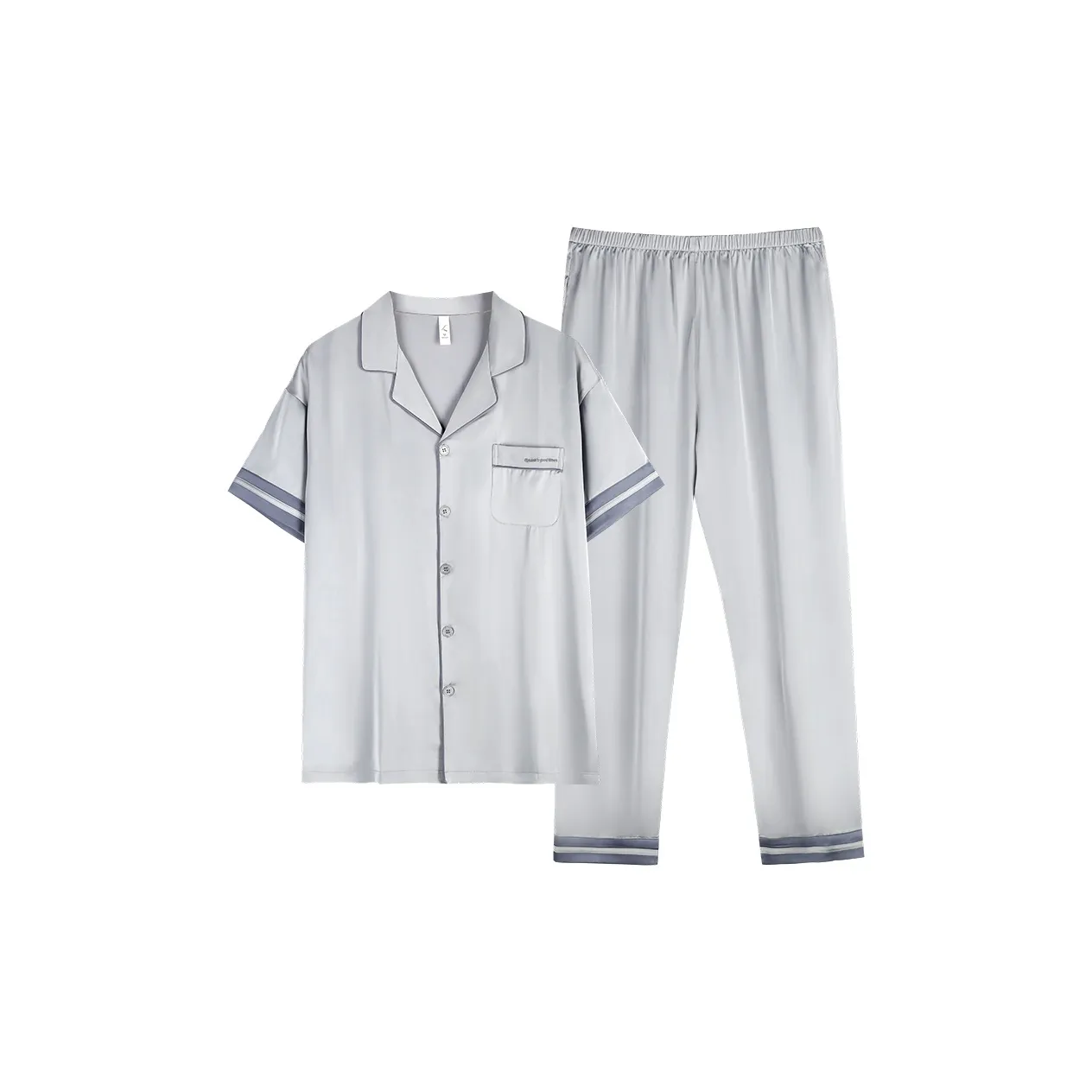 Xuan Liang Pajama Set Men's Mist Gray
