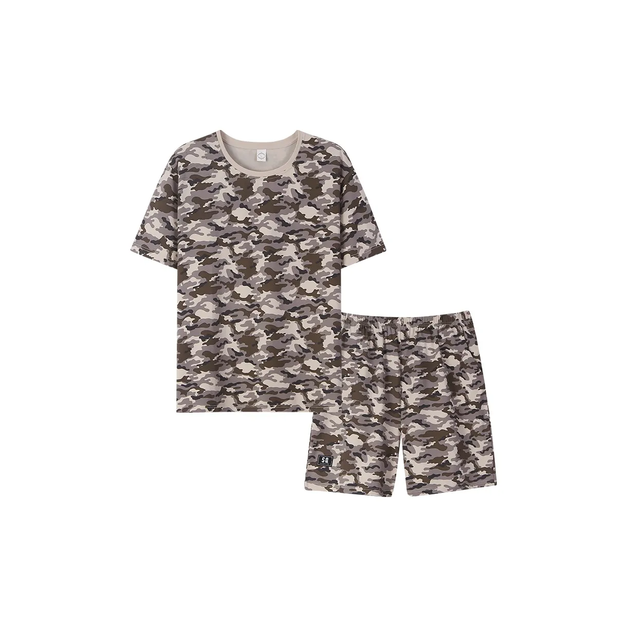 Sha Qian Pajama Set Summer Men's Grass Rattan Color