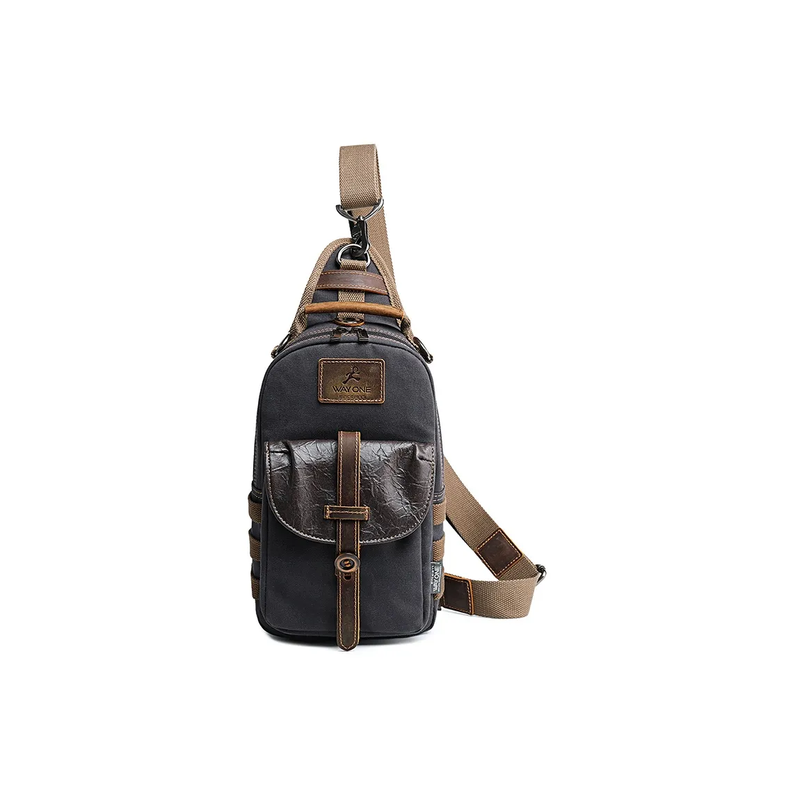 WAY ONE Canvas Canvas Bag Sling Bag Regular Unisex Multicolor