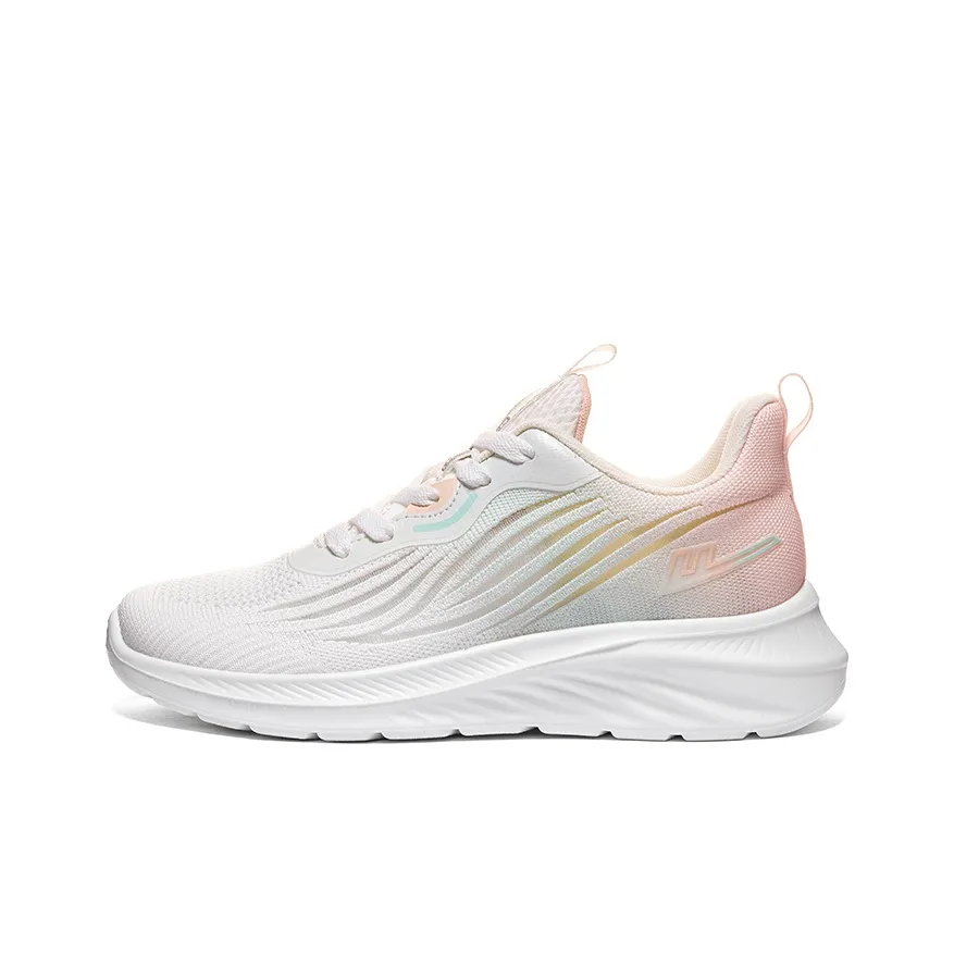 Warrior Breathable And Lightweight Low Top Casual Shoes Women's White Pink Green