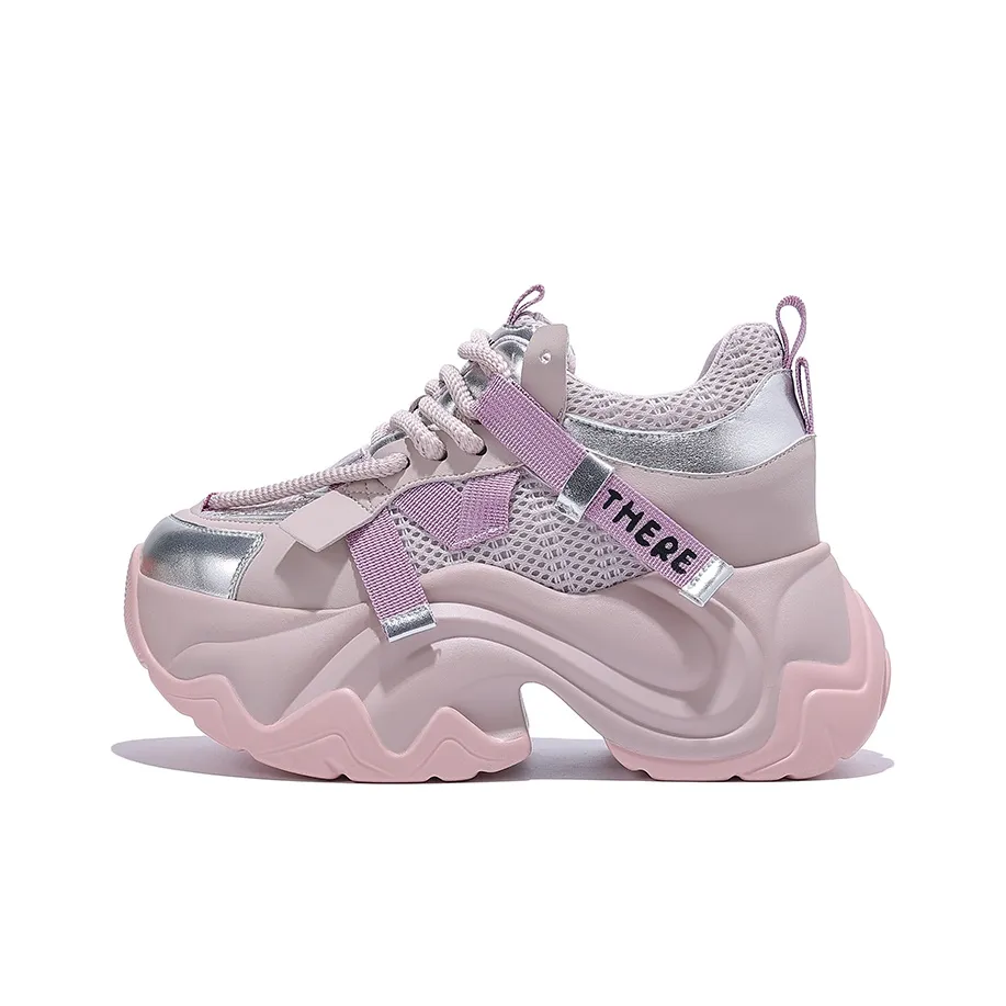 Junjali Низкий Топ Кроссовки с Толстой Подошвой Женские