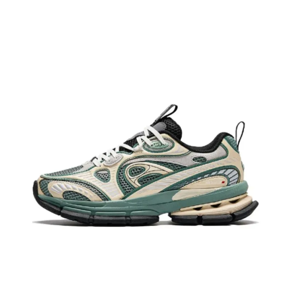 ANTA Амортизаторы Shock Slip-resistant Низкий Топ Casual Женские Желтый Зеленый