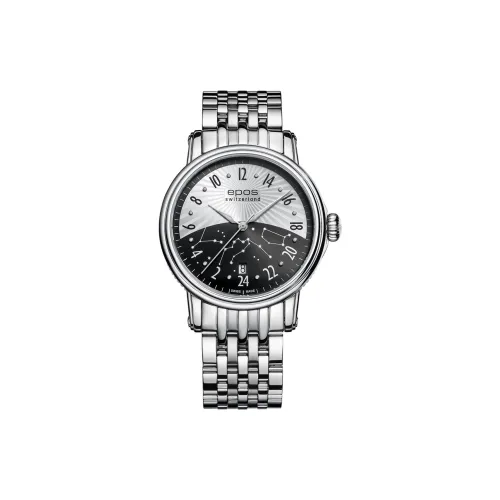 EPOS Автоматический Механический Movement Мужские Часы 41mm*41mm*9mm Черные