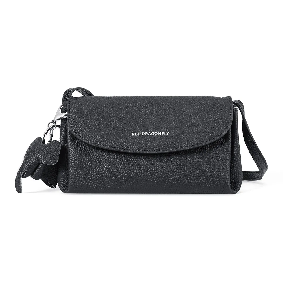RED DRAGONFLY Коровья кожа Сумка через плечо Сумка на плечо Женская Экрю Абрикос Черный