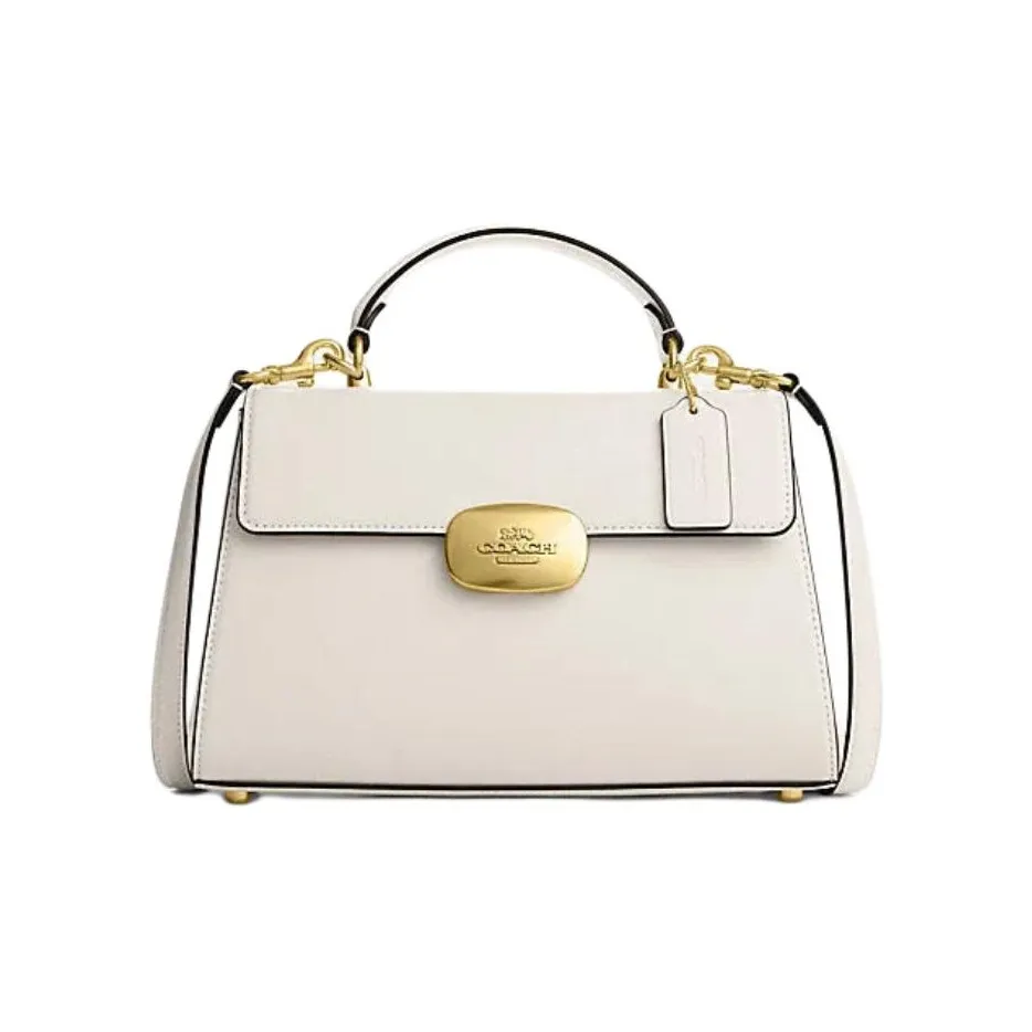 COACH Eliza Коровья кожа Сумка через плечо Сумка Большая Женская Мел Белый