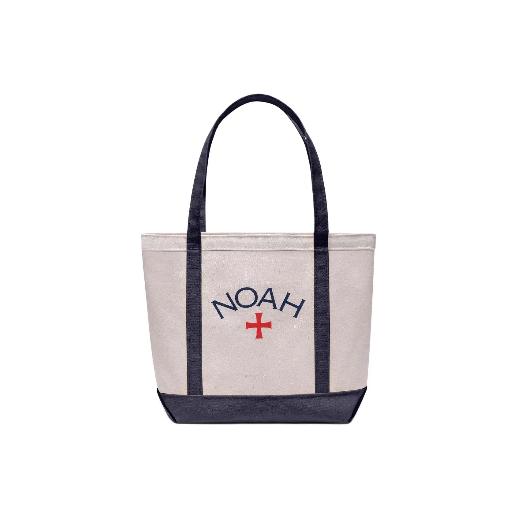 NOAH совместный бренд Хлопок Холст Сумка Тоут Сумка Сумка для покупок Сумка Обычная Унисекс Натуральный и Морской Синий