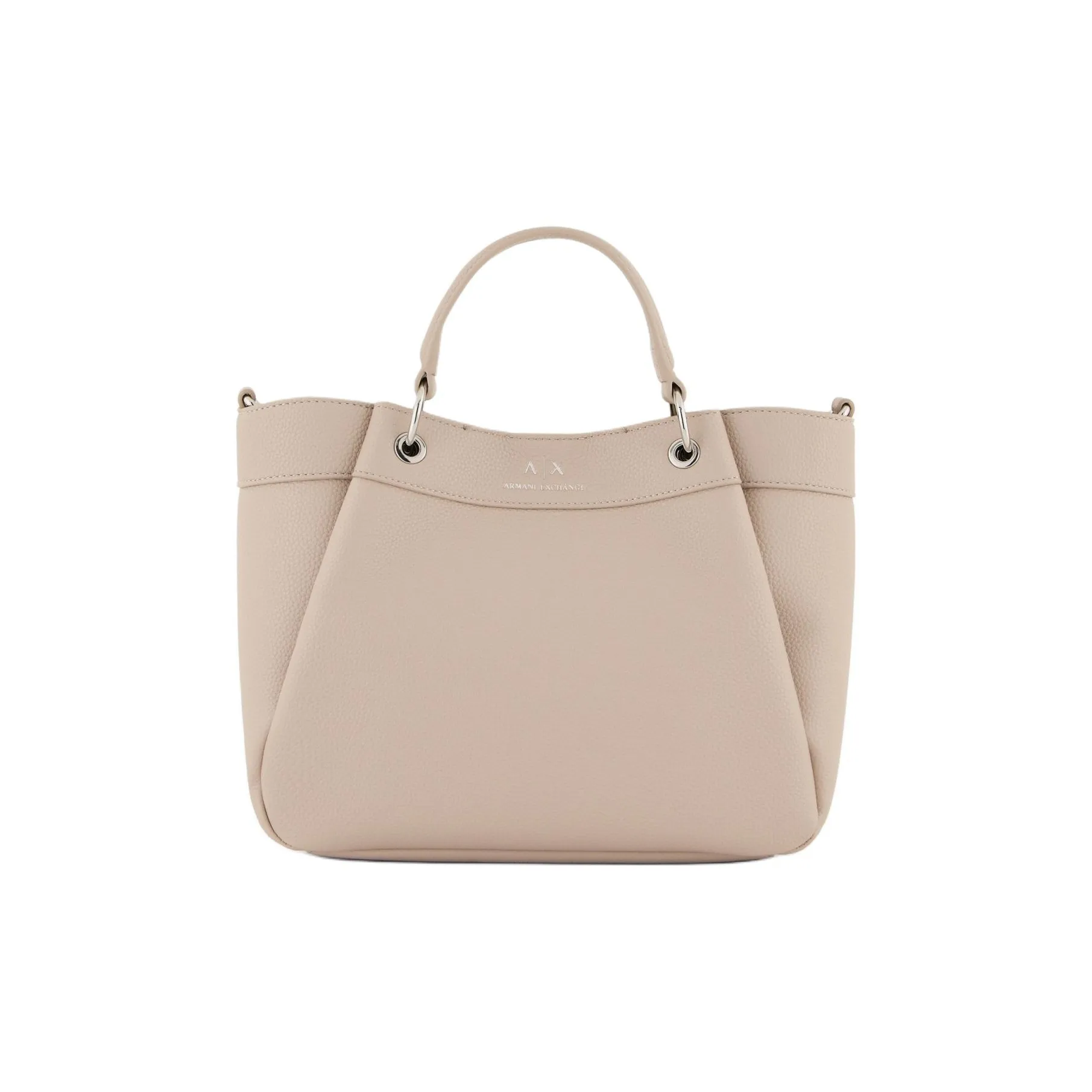 ARMANI EXCHANGEAE Polyurethane Tote Bag, Shopping Bag, Shoulder Bag, Crossbody Bag, Handbag Medium Size Women's Khaki