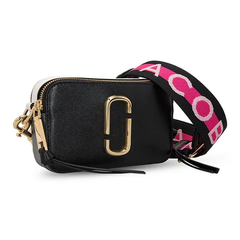 MARC JACOBS Cow Leather Camera Bag, Shoulder Bag, Crossbody Bag Women's Black