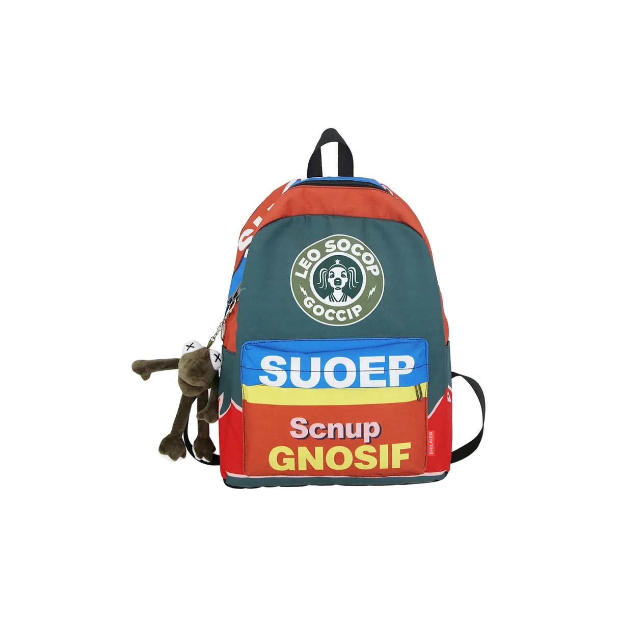 Meow In The Grass Nylon Backpack Regular Unisex Jasper/Joker/Bubble Gum/Pirate/Bottle