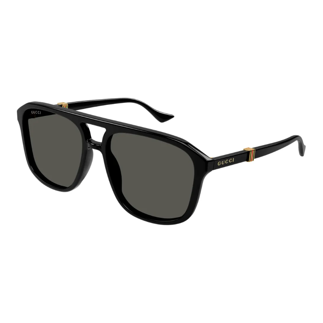 PRADA SPR 01O 1AB-5W1 Black Sunglasses Gray Polarized Lens