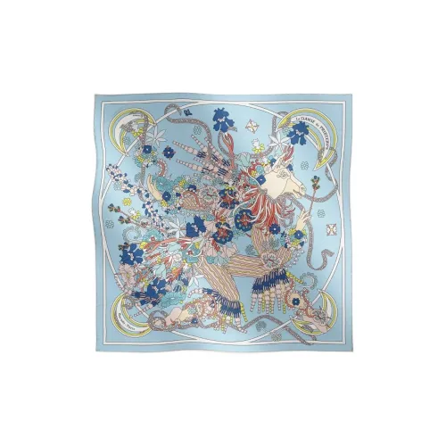 HERMES The Dance of Spring Шелковые шарфы Унисекс