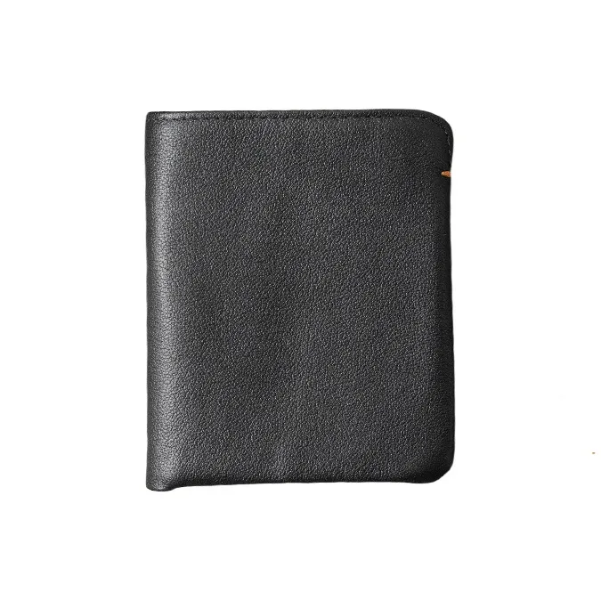 Back Step Кошелек из лощеной коровьей кожи Унисекс Черный Кофейный