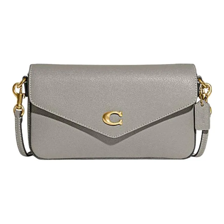COACH Wyn Коровья кожа Сумка через плечо Маленькая Женская Серый