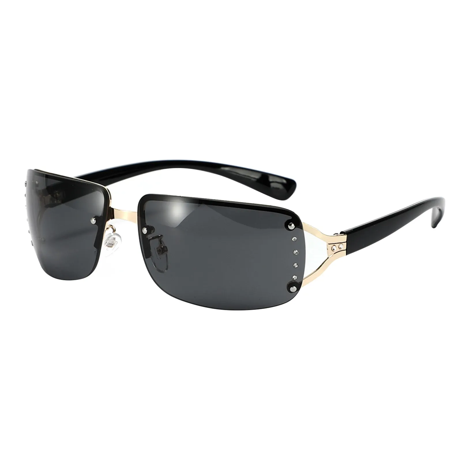BGUUY Metal Square Sunglasses Unisex