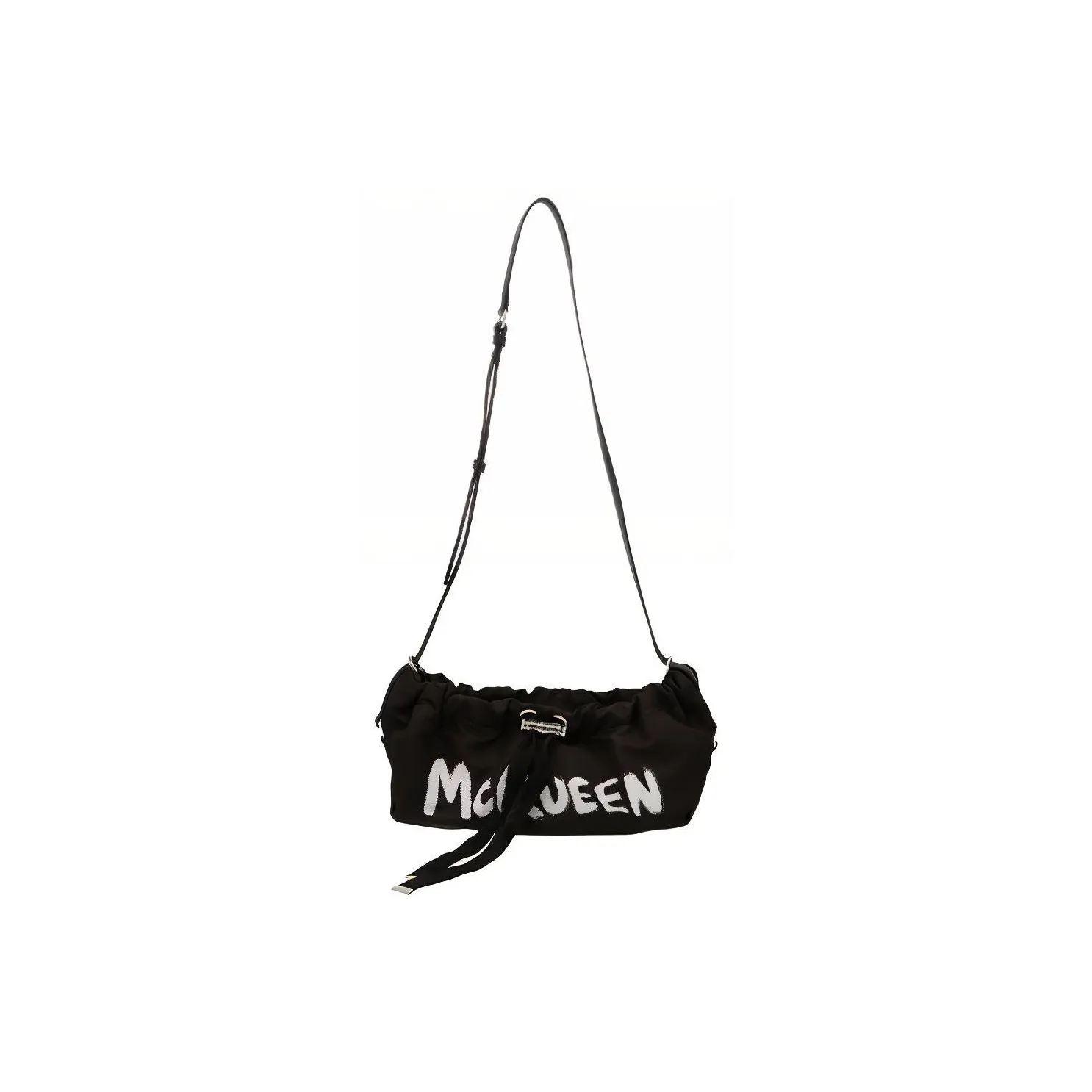 Alexander McQueen Small Bundle Graffiti Bag Black