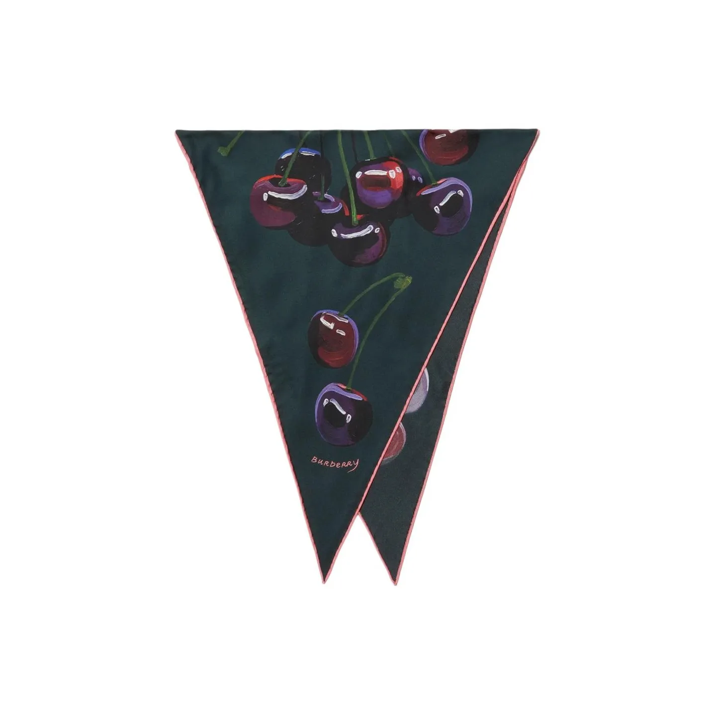 Burberry Шелковые Шарфы Женские Зеленый