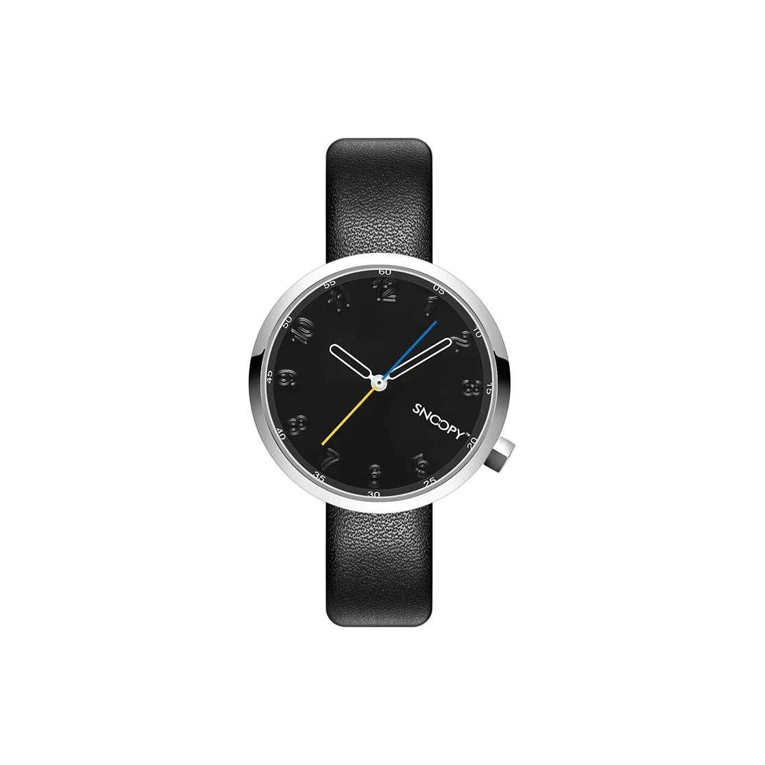 SNOOPY Кварцевый механизм Мужские часы 34мм*34мм*9мм Черный